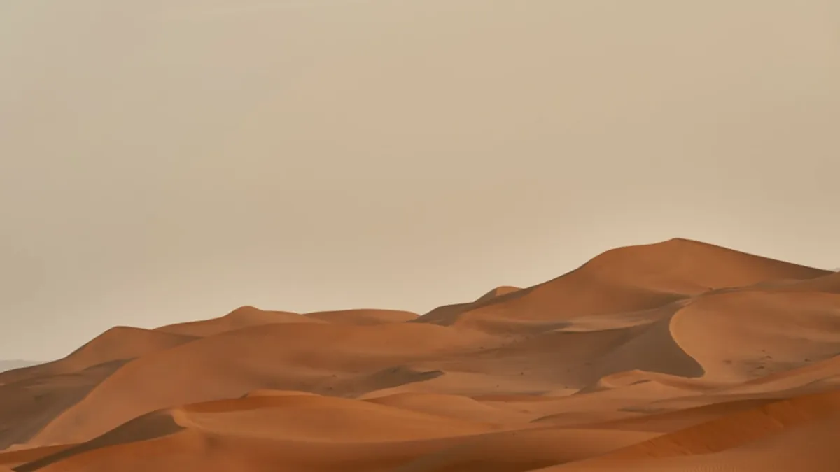 الصحراء — رسم توضيحي إسلامي